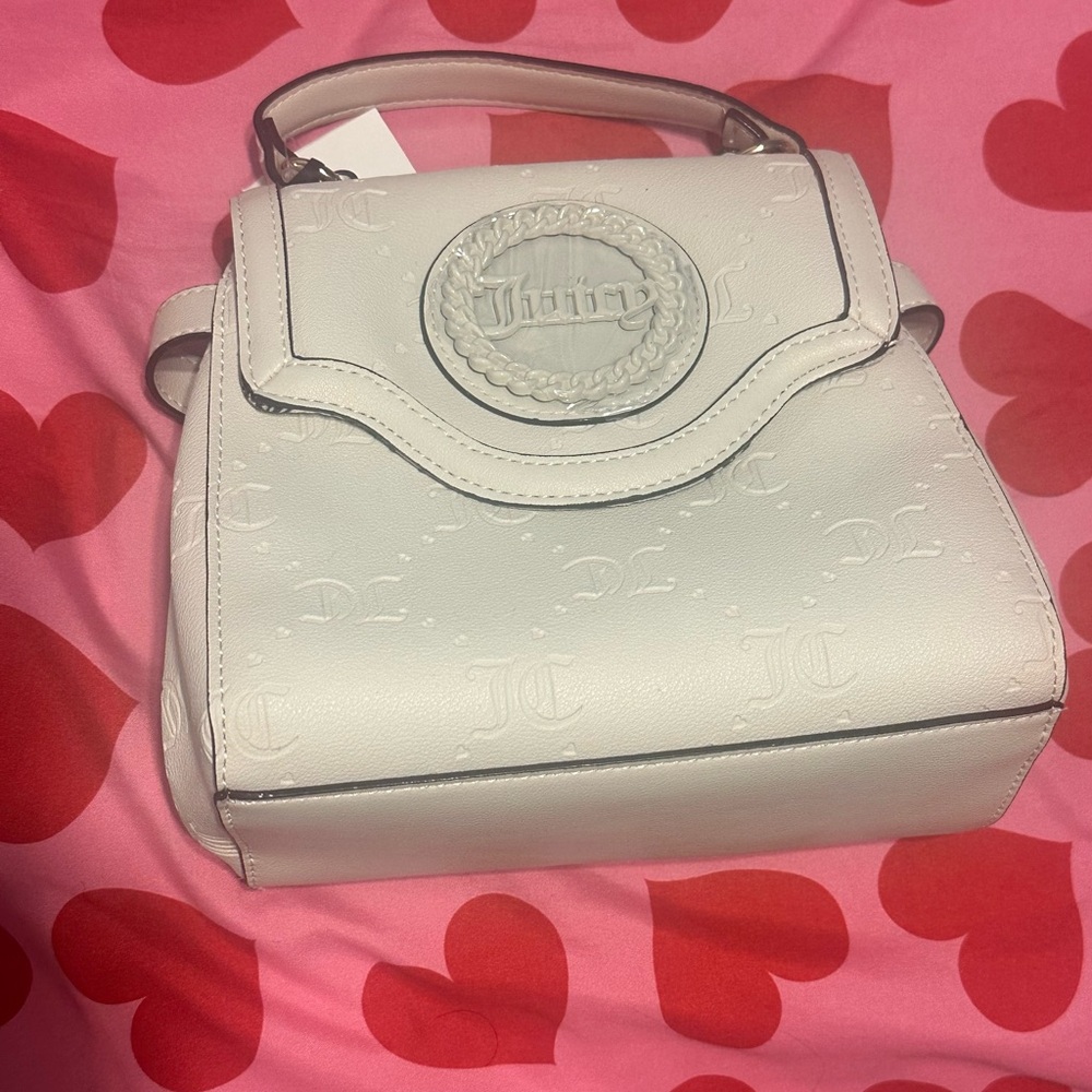 Juicy Couture White Backpack with Structured Design